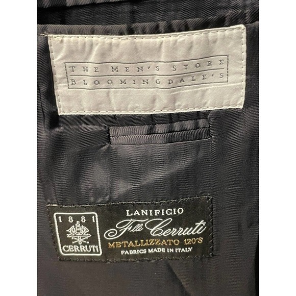 HUGO BOSS Mens 46R Sport Coat Artemis Akropolis Blue Wool 3 Button Pinstripe - Picture 9 of 12